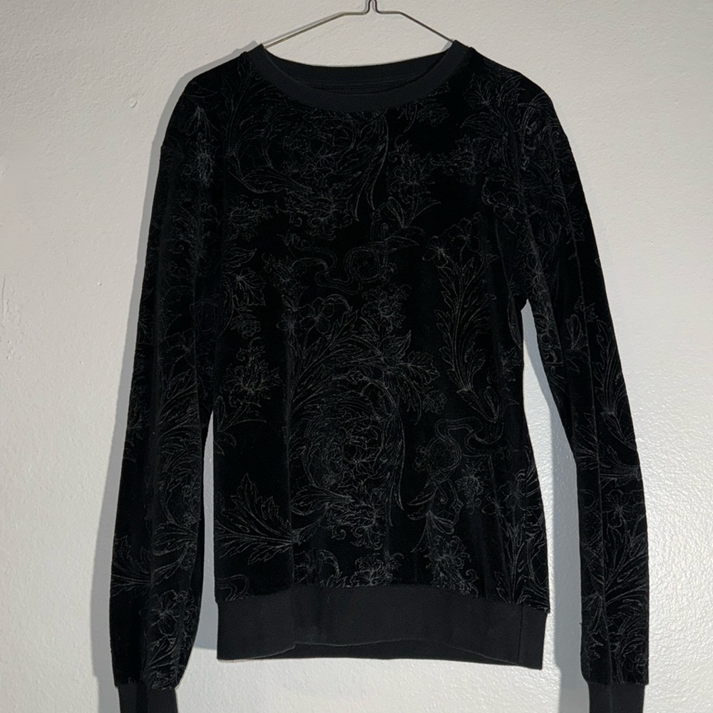 Zara Black Imprinted Sweater